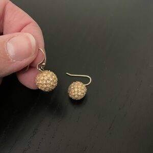 Stella & Dot Gold Textured Earrings